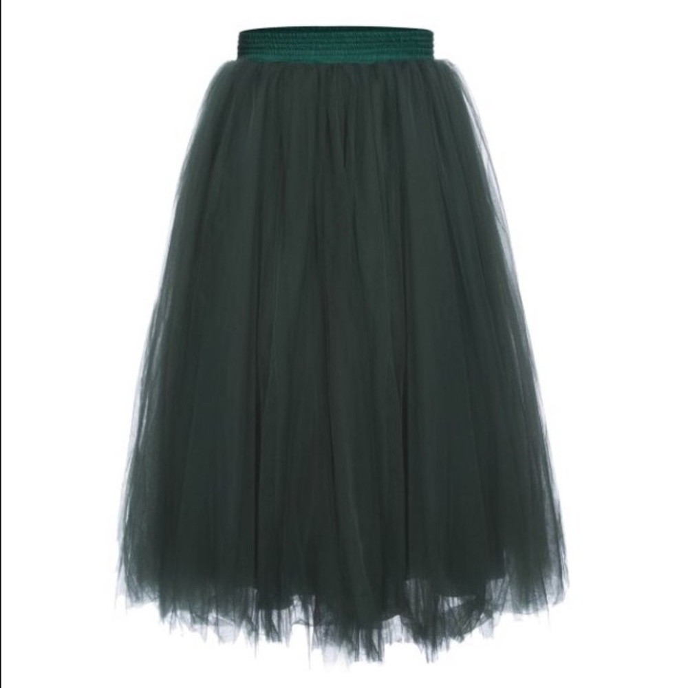 COPY - Hunter Emerald Green tulle skirt